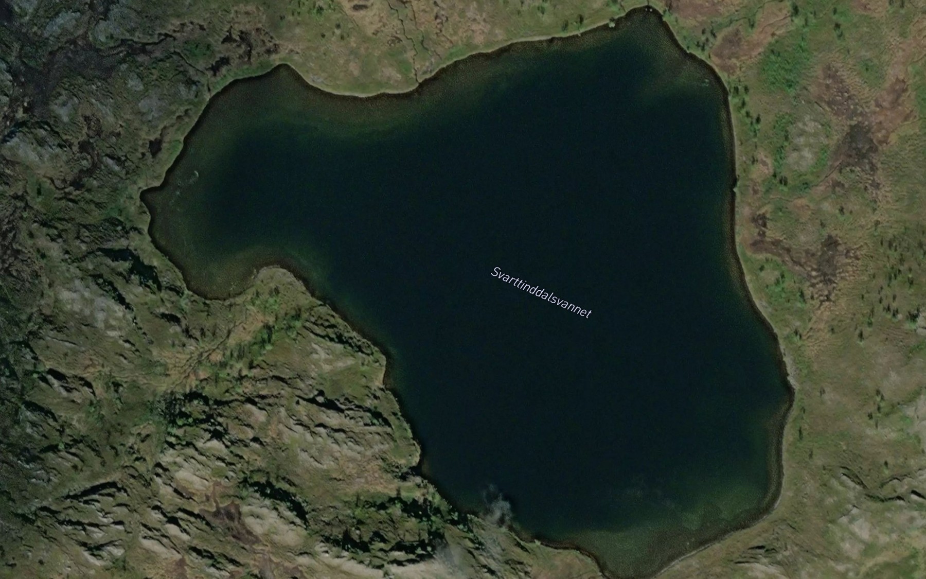 Satellite map of the Storvatnet