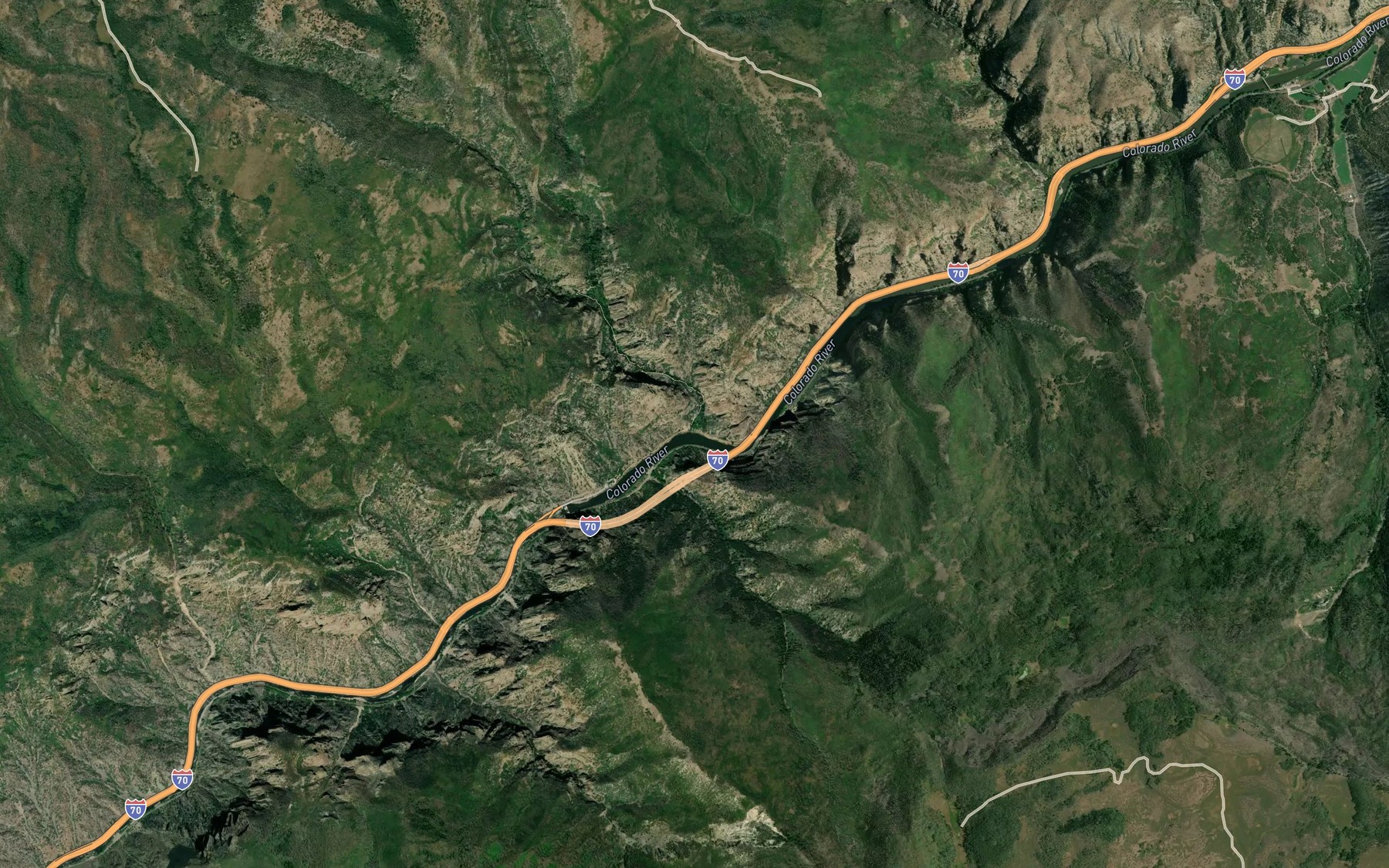 Satellite map of the Deadhorse Creek