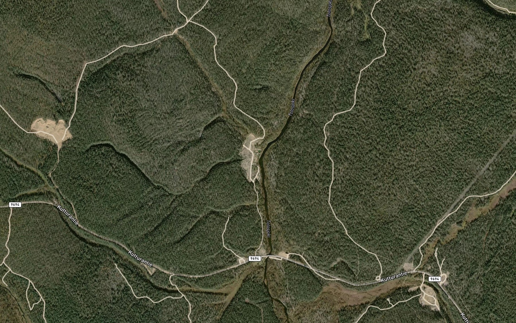Satellite map of the Kuivaoja