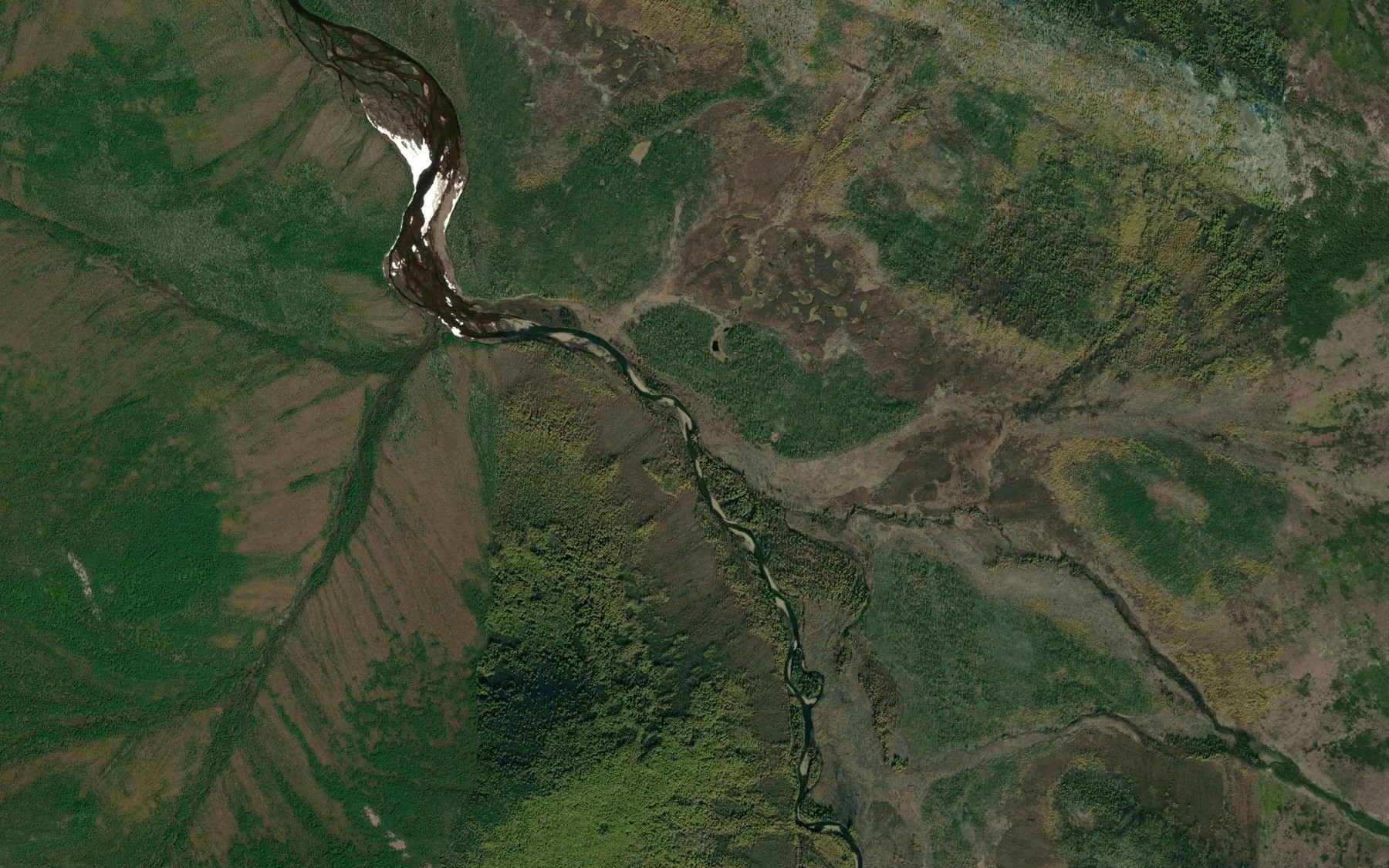 Satellite map of the Daban
