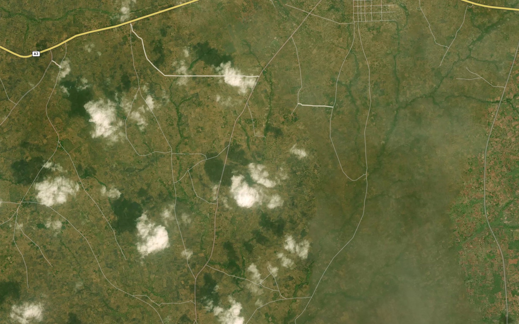 Satellite map of the River Ukpiou