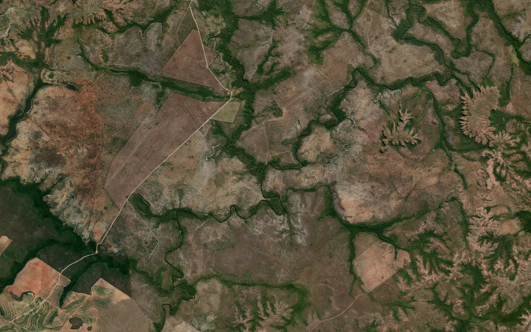 Satellite map of the Ribeirao Santo Eusebio