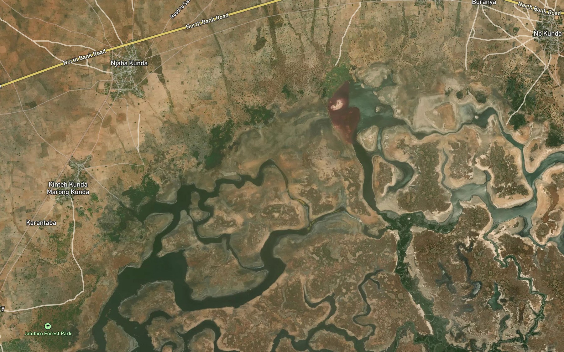 Satellite map of the Salekini Bolon