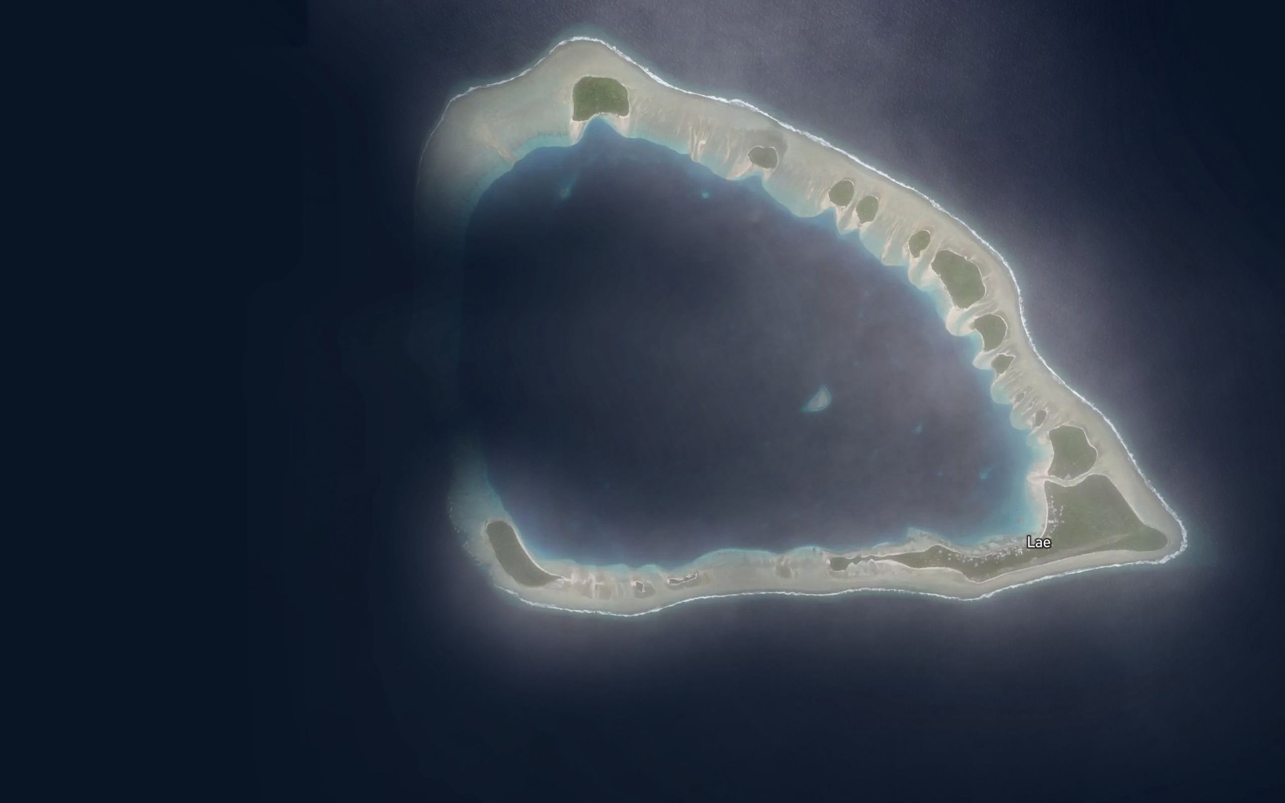 Satellite map of the Lae Lagoon