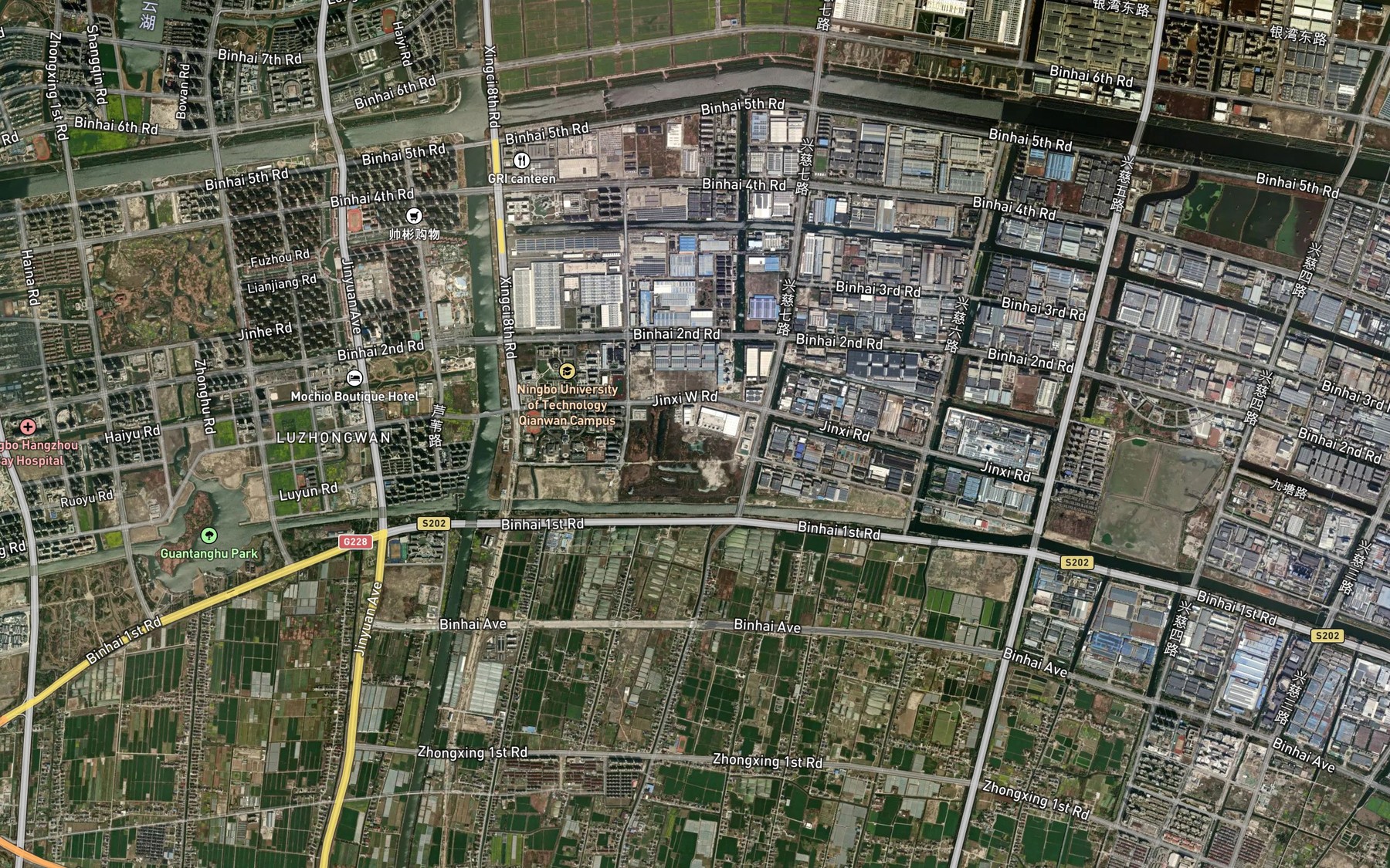 Satellite map of the Mazhong Wan Shuiku