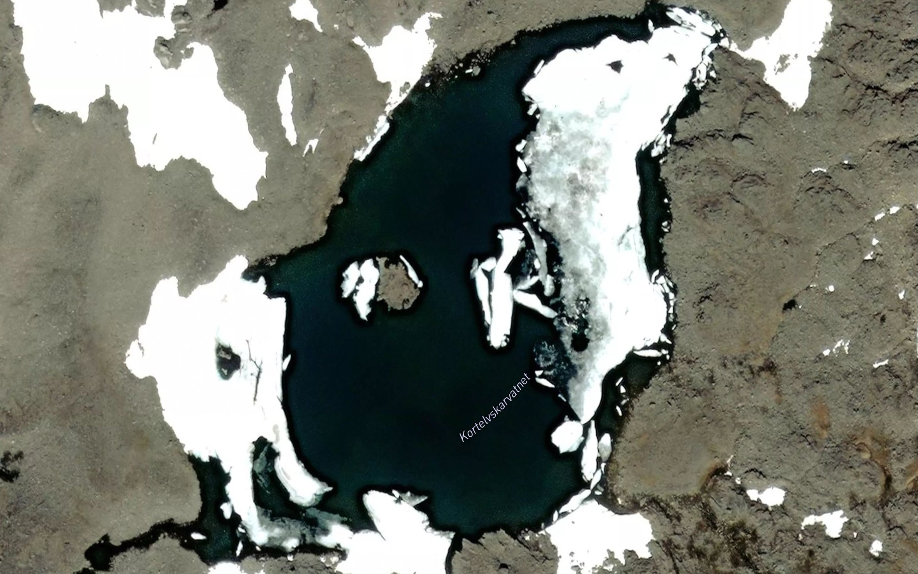Satellite map of the Kortelvskardvatnet
