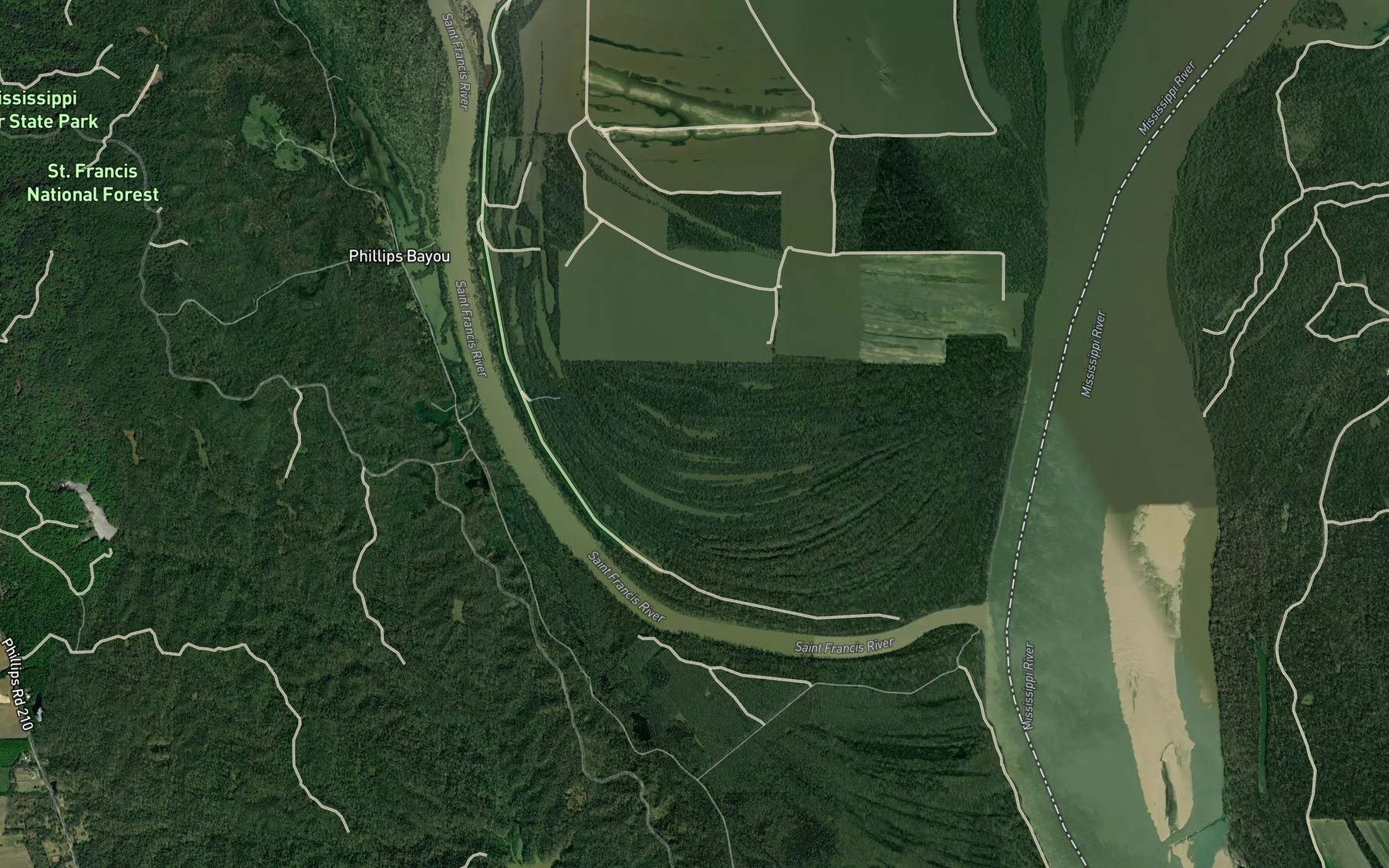 Satellite map of the Cober Lake