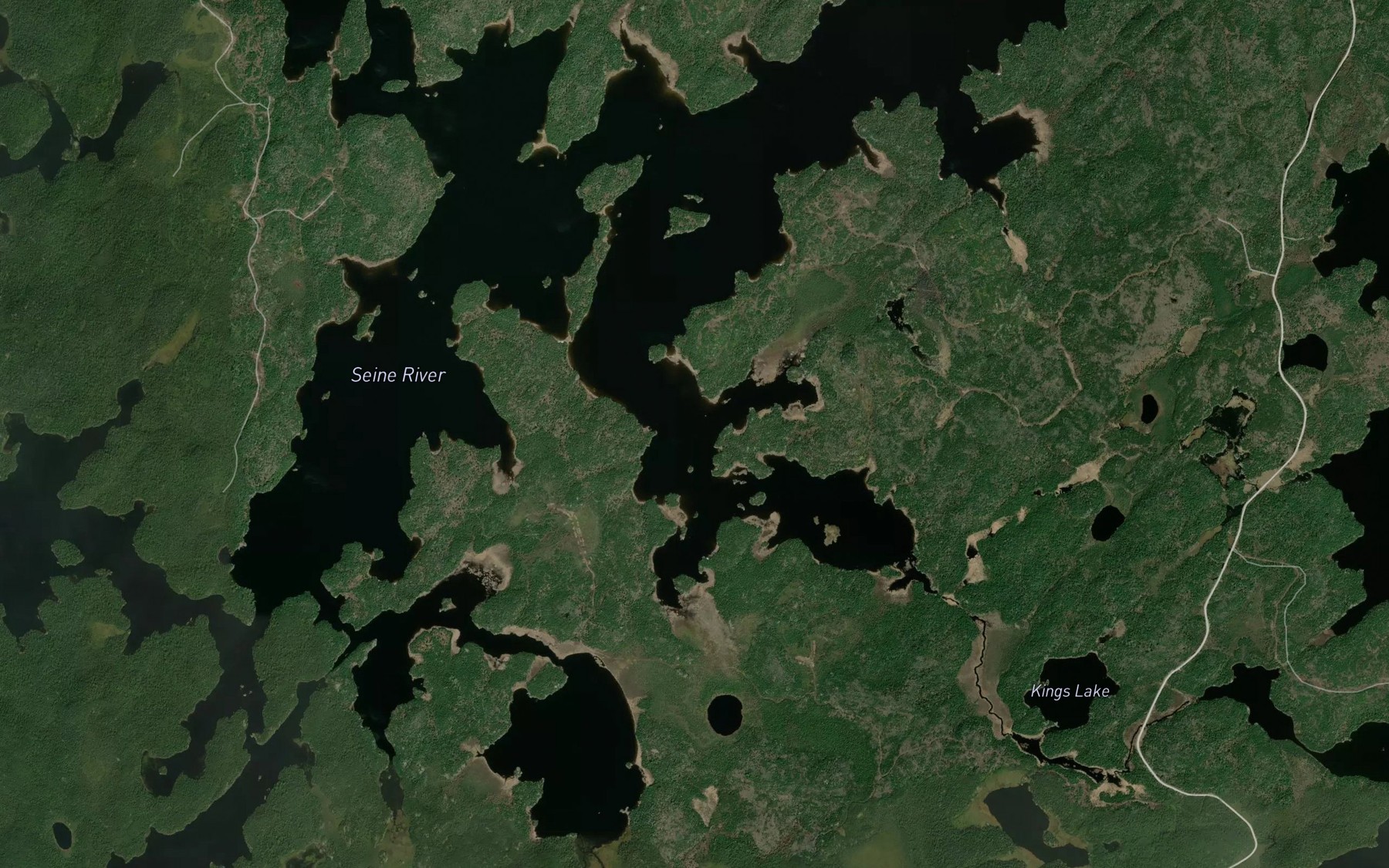 Satellite map of the Lequyer Bay