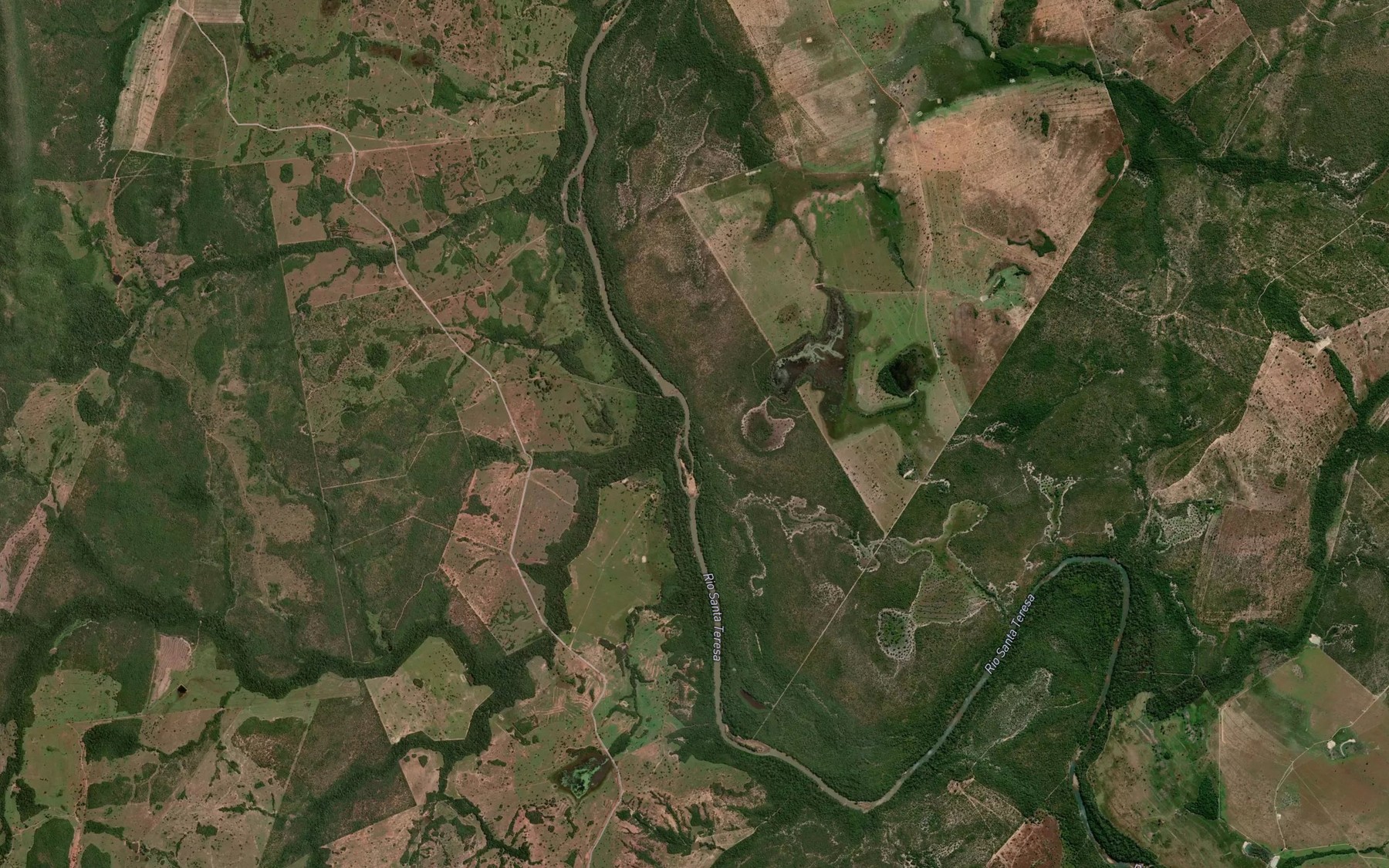 Satellite map of the Corrego Baru