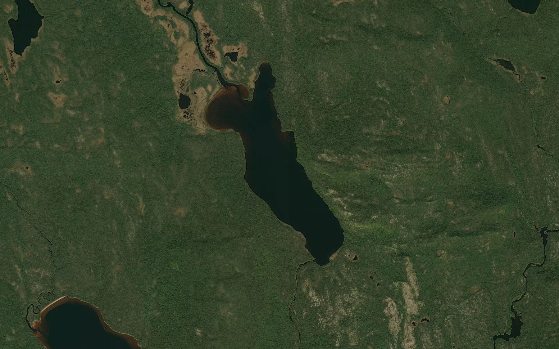 Satellite map of the Lac Natistakan