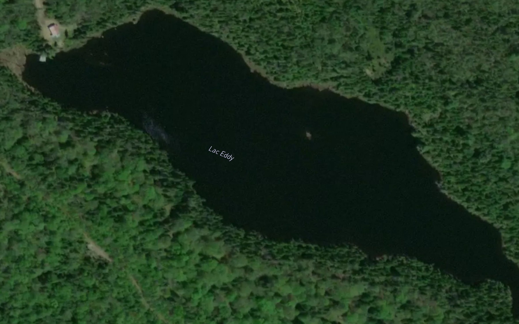 Satellite map of the Lac Eddy