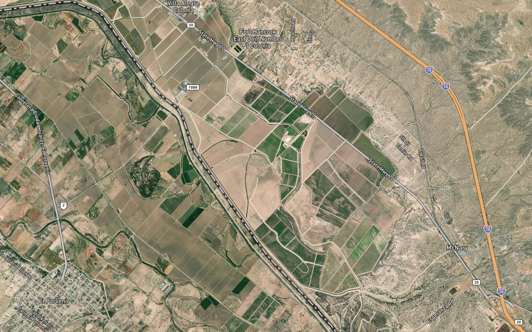 Satellite map of the Walker Lake
