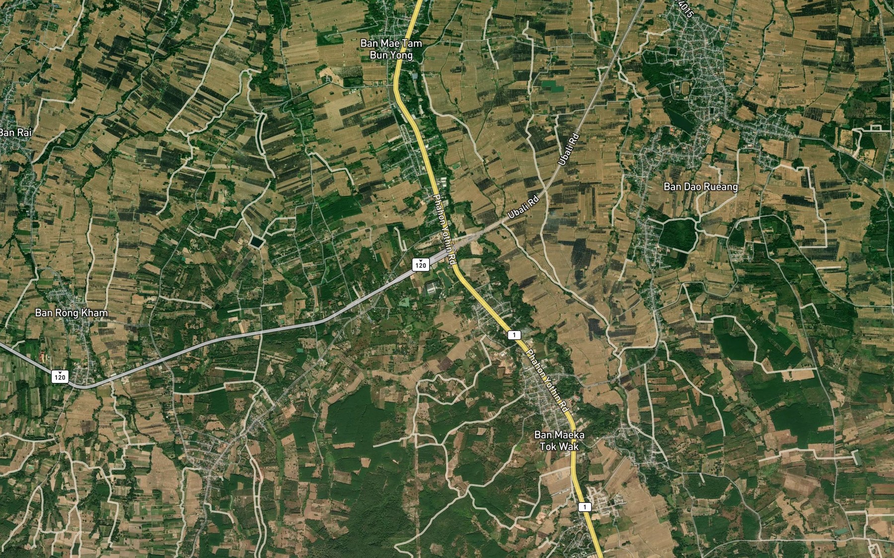 Satellite map of the Sa Nam Nong Khuen
