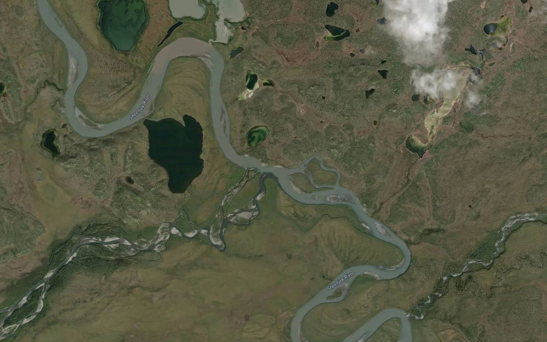 Satellite map of the Old Woman Creek