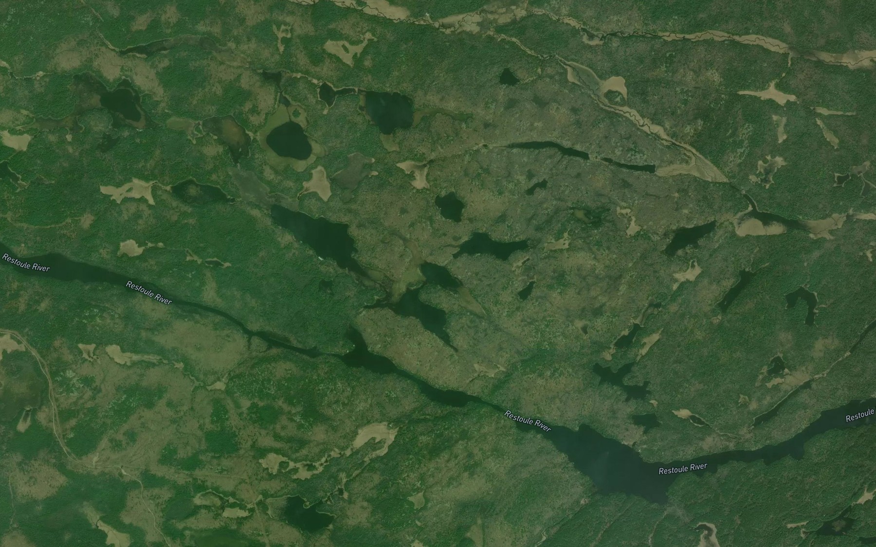Satellite map of the Jinx Lake