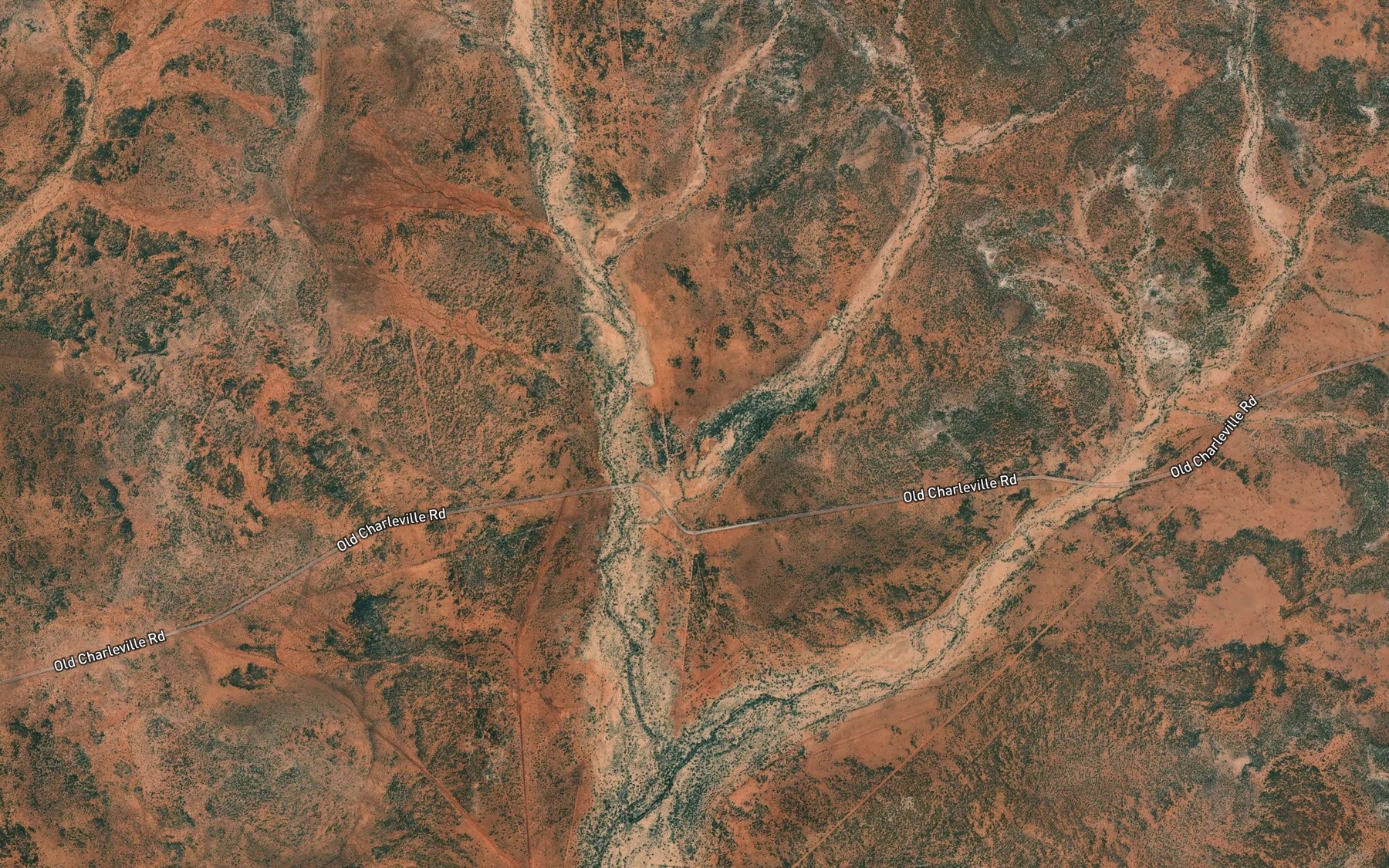 Satellite map of the Tumgilnumbah Creek