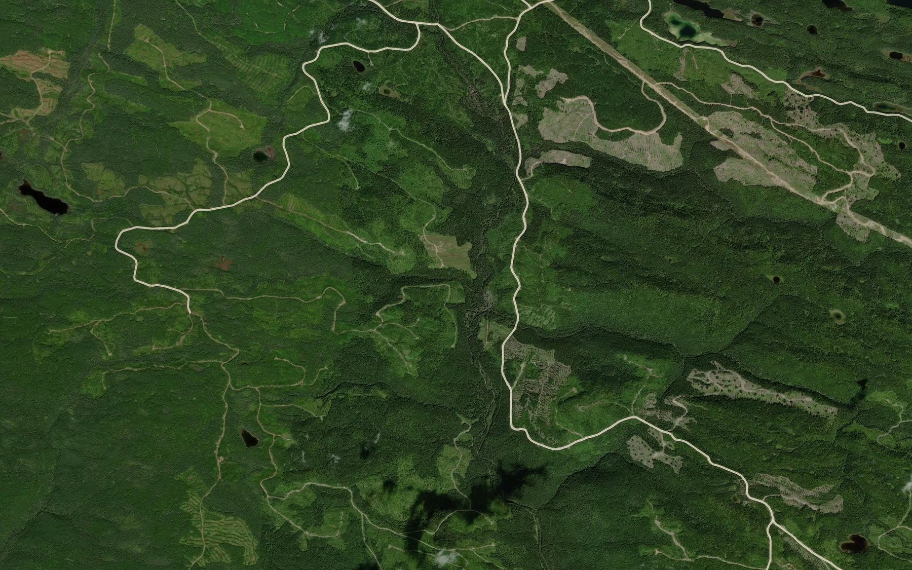 Satellite map of the Coulee a Ludger