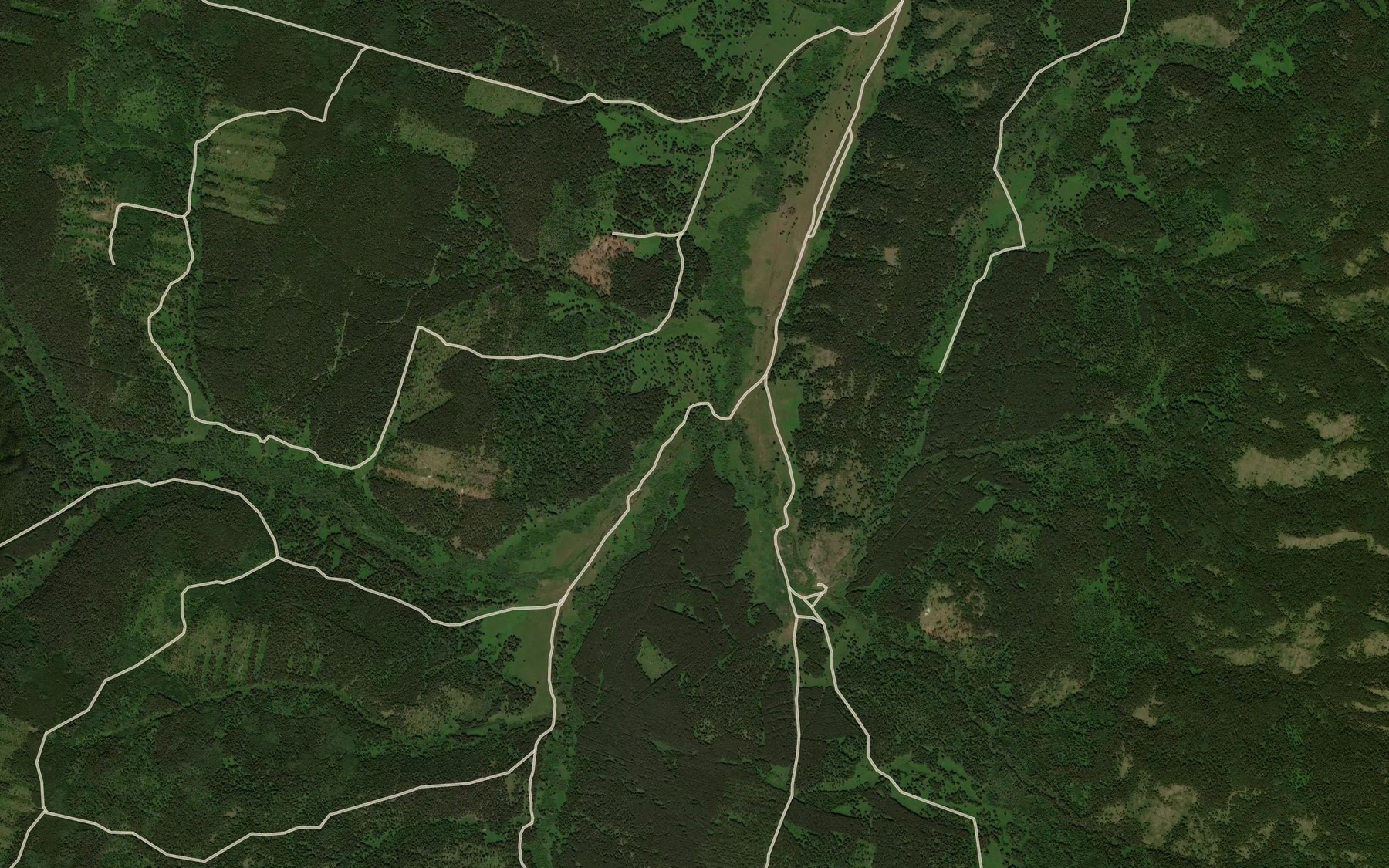 Satellite map of the Yakay