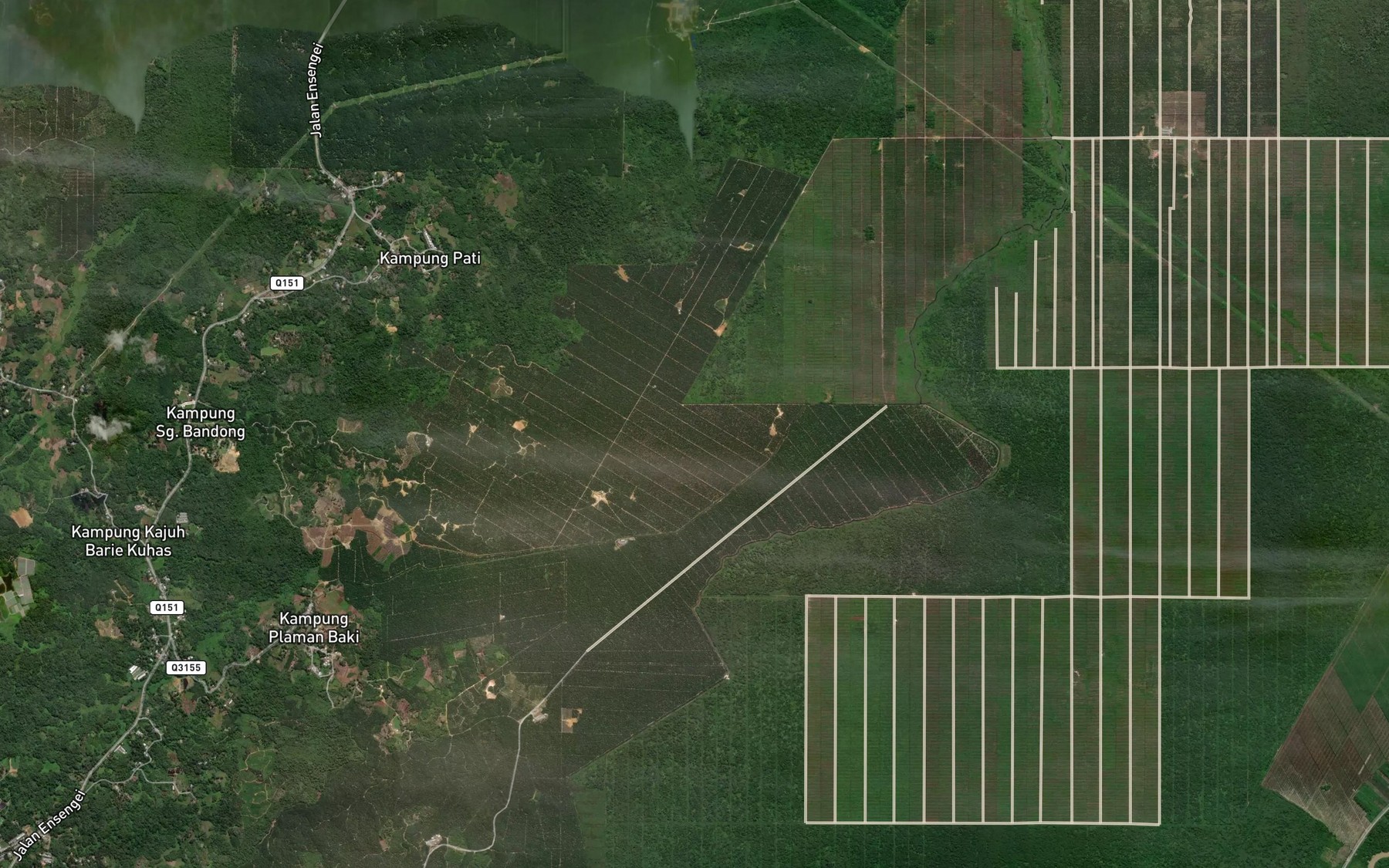 Satellite map of the Rantau Jalai Lalau