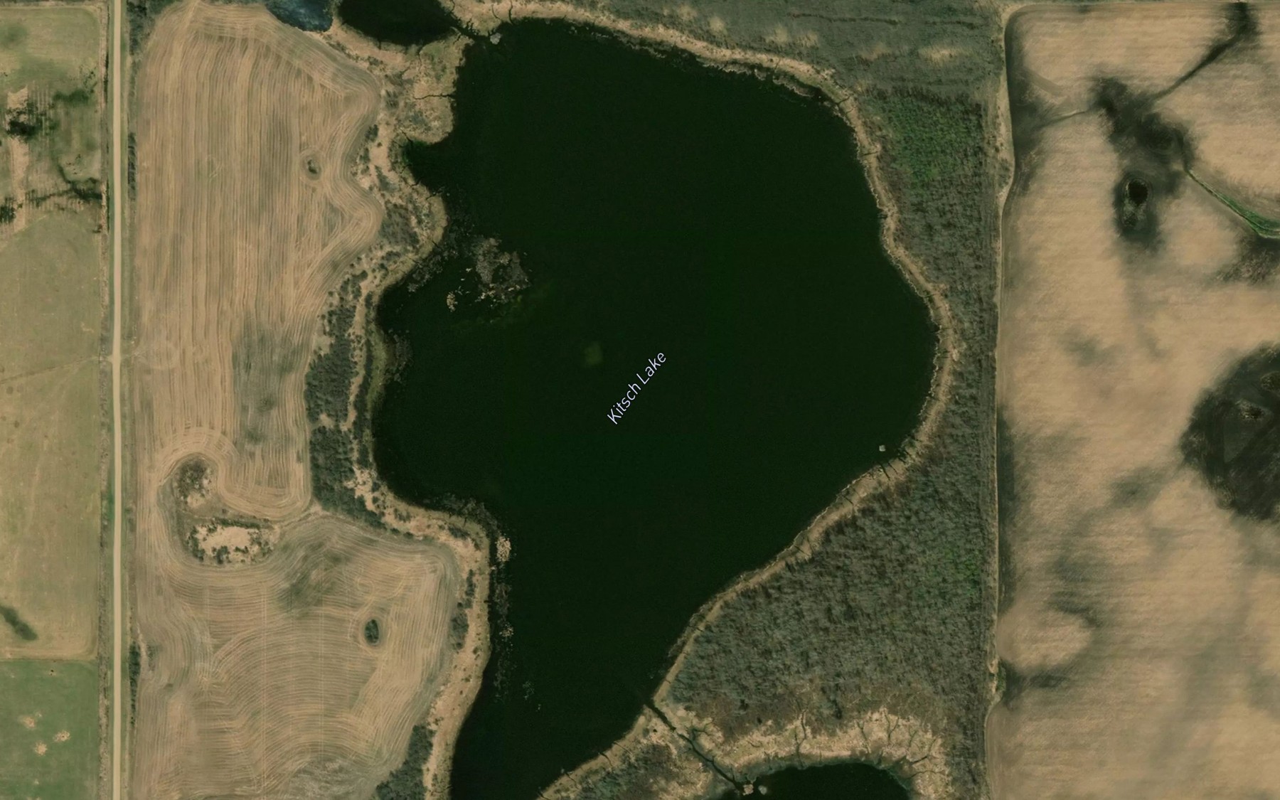 Satellite map of the Kitsch Lake
