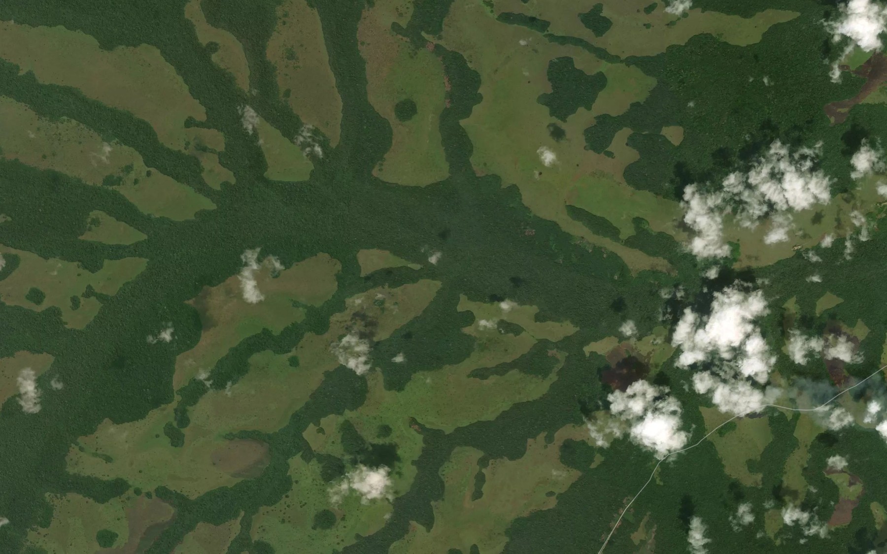 Satellite map of the Koumaga