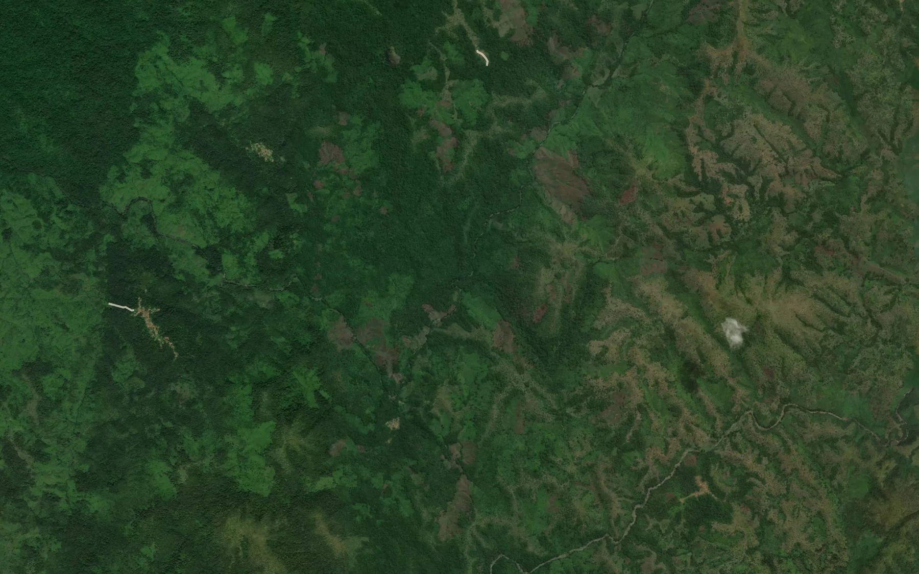 Satellite map of the River Nguna