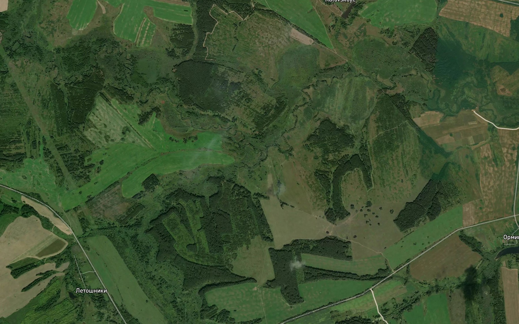 Satellite map of the Ilovitsa