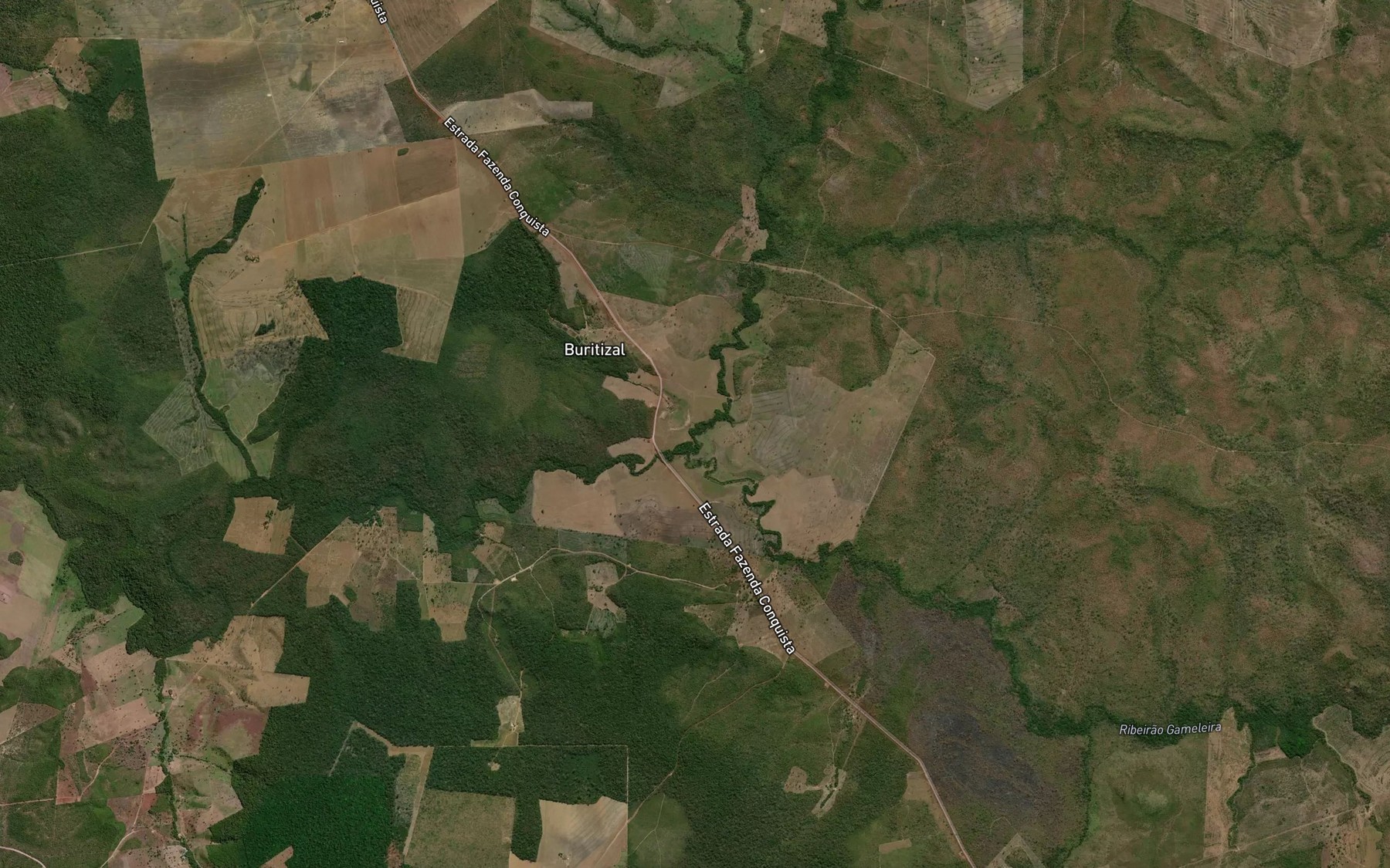 Satellite map of the Riacho do Piraja