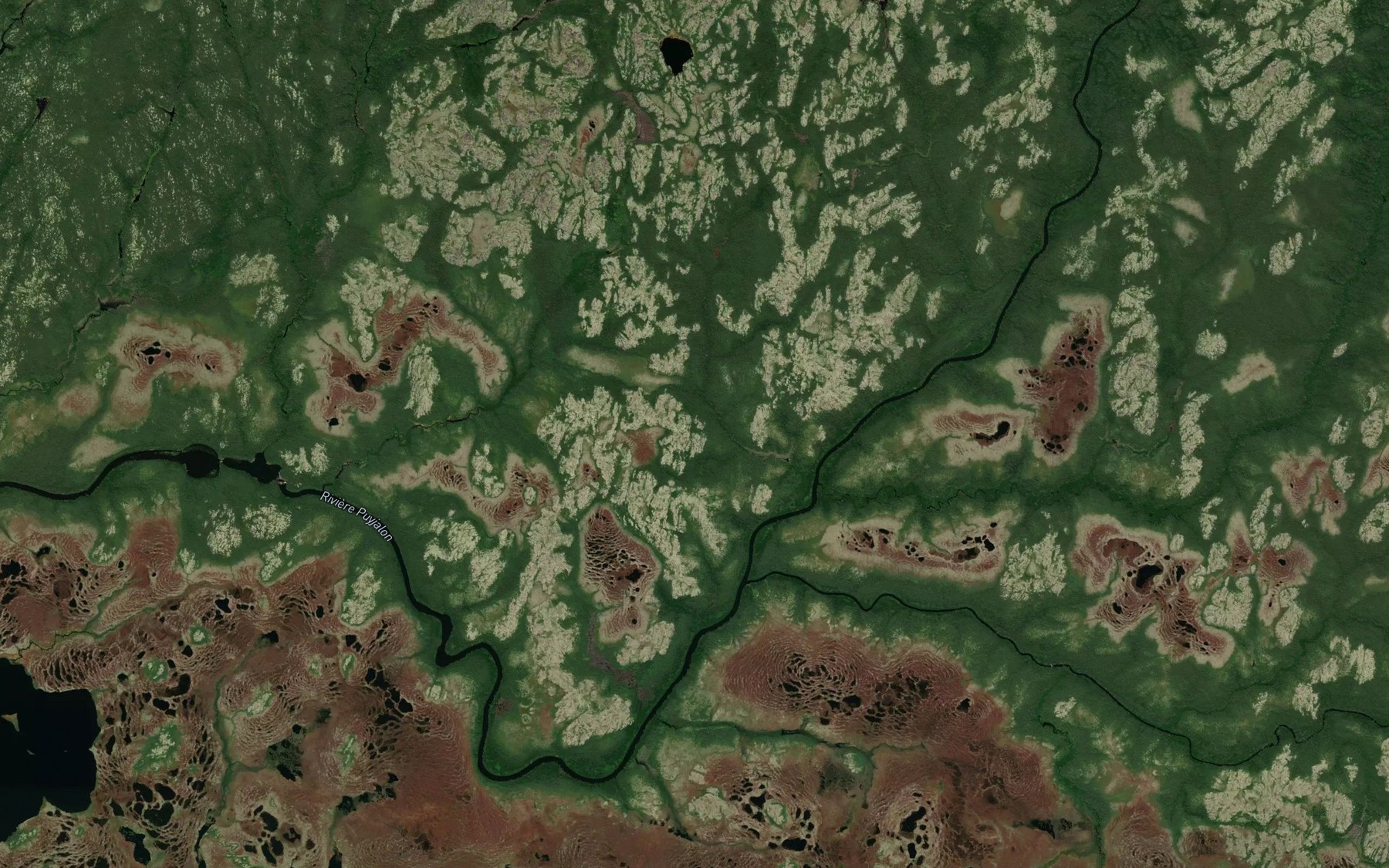 Satellite map of the Riviere au Foin