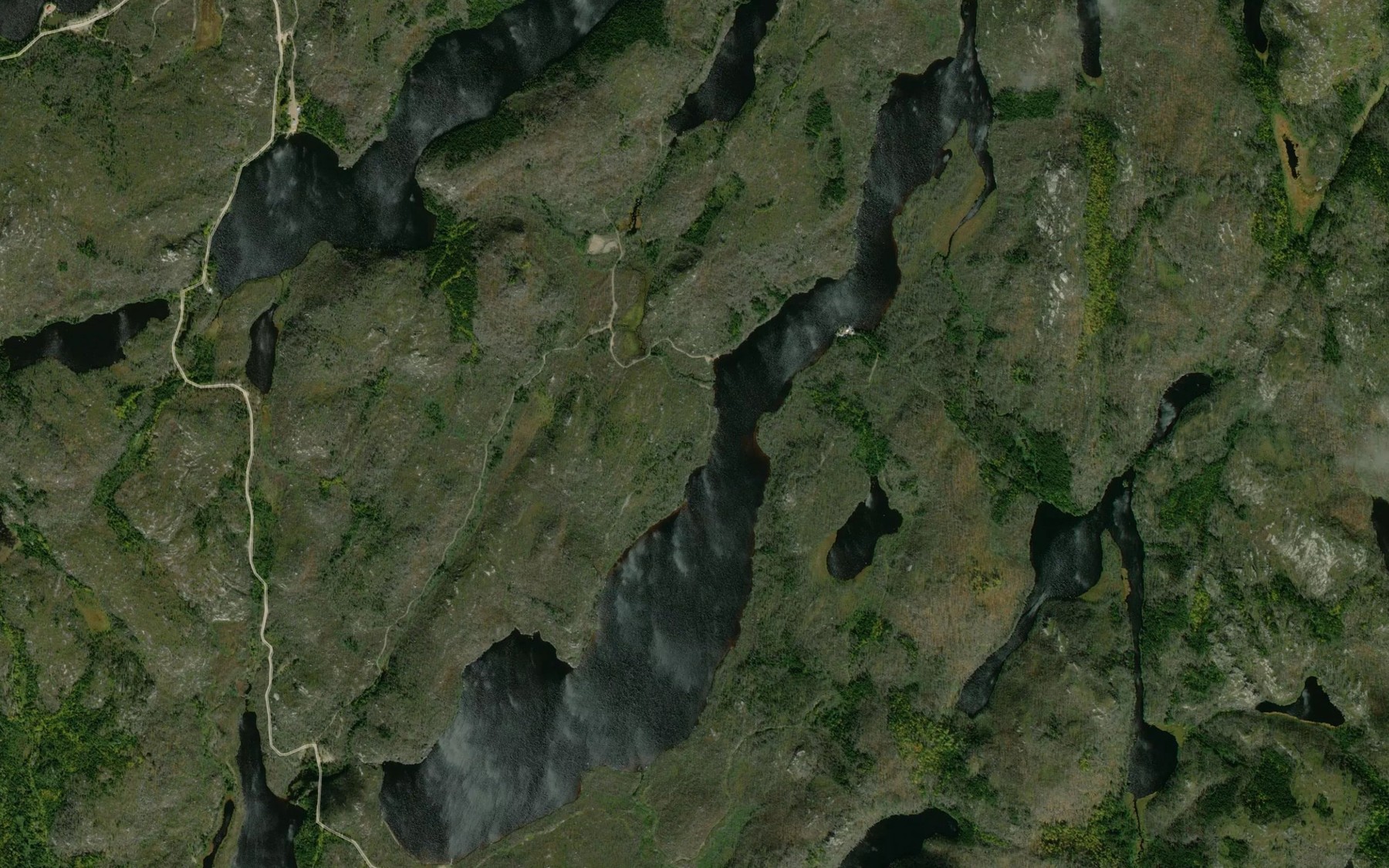 Satellite map of the Lac des Roches Vertes