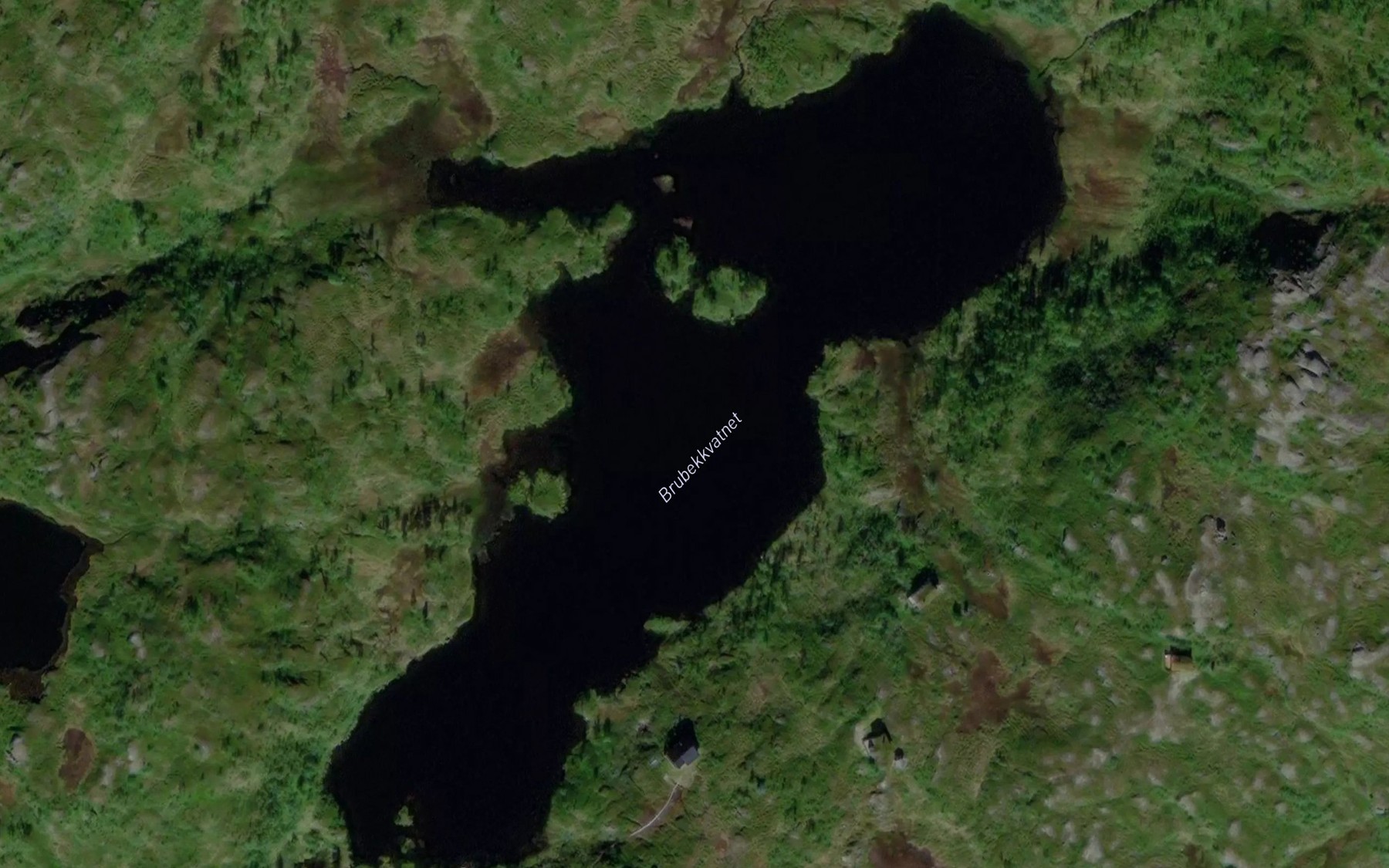 Satellite map of the Brubekkvatnet