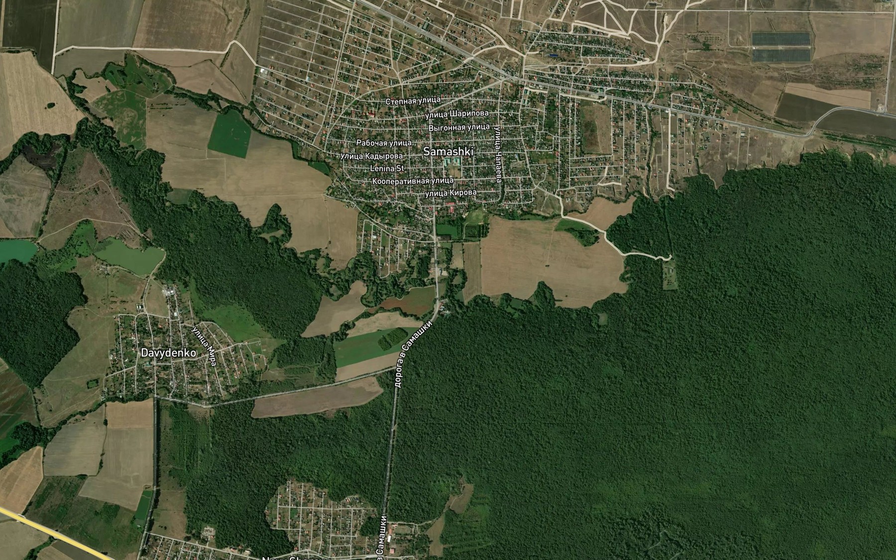 Satellite map of the Assenok