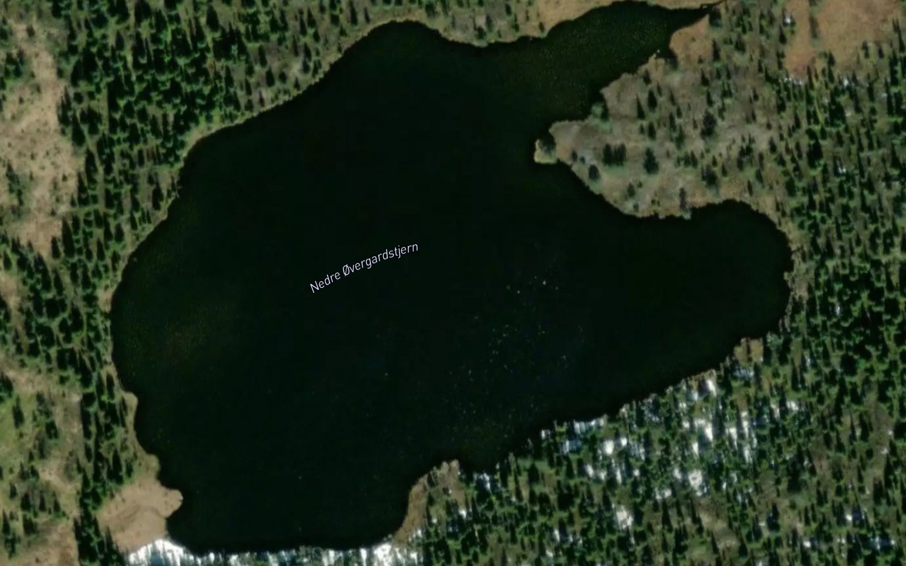 Satellite map of the Nedre Overgardstjern