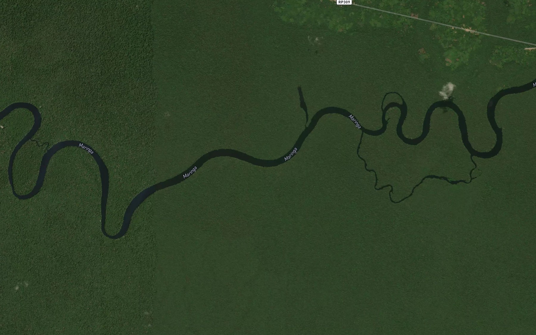 Satellite map of the Bolia