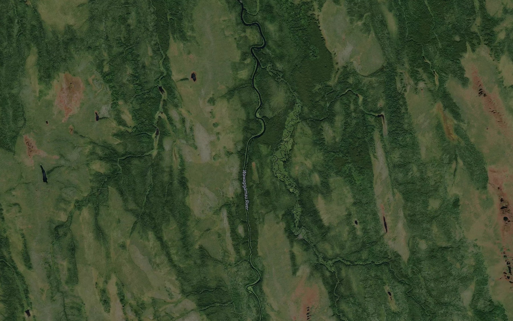 Satellite map of the Pegochi River