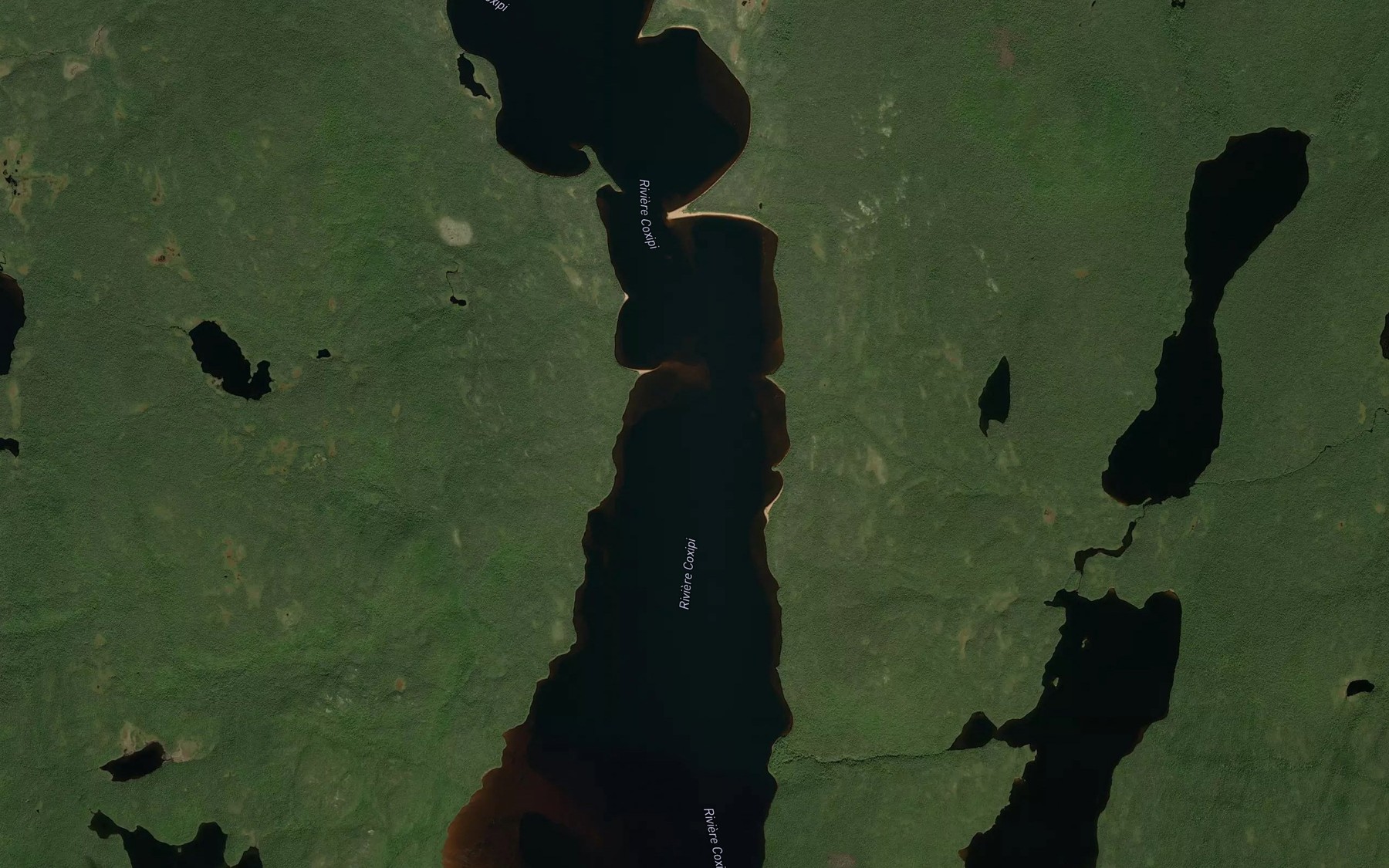 Satellite map of the Lac Poincare