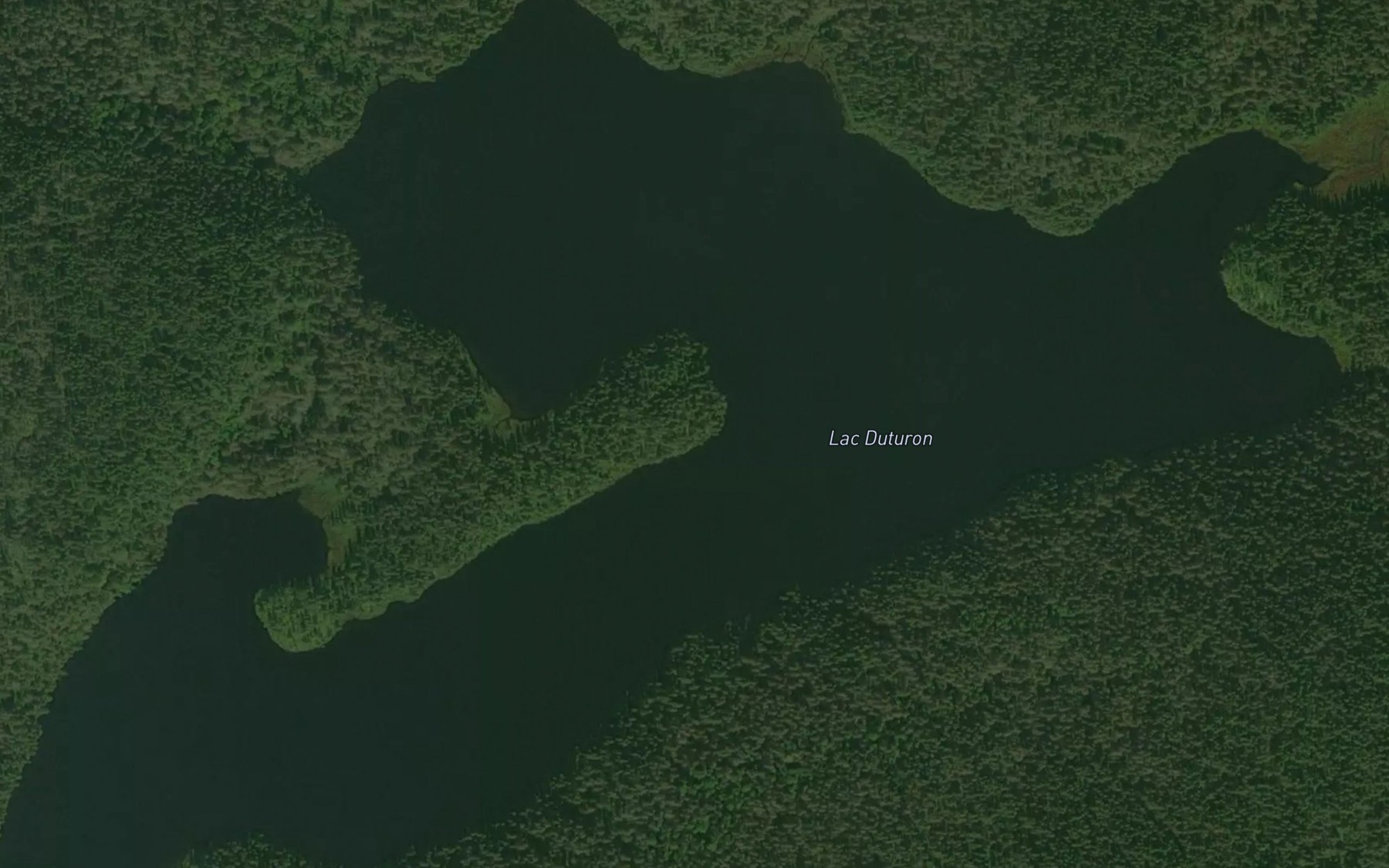 Satellite map of the Lac Duturon