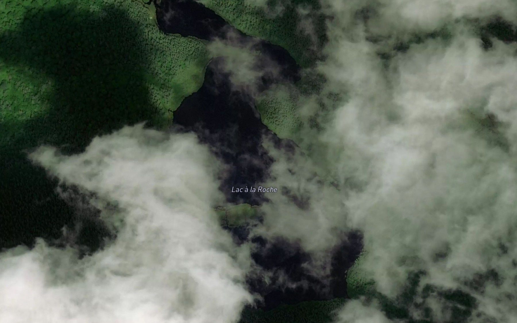 Satellite map of the Cinquieme Lac