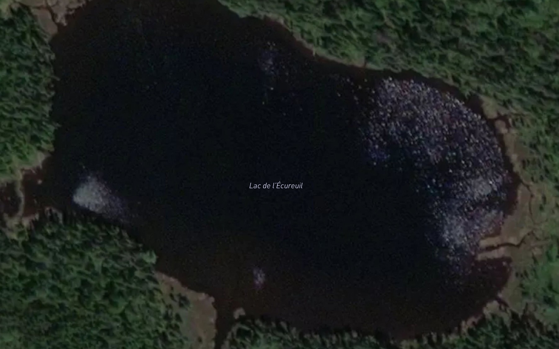 Satellite map of the Lac de l'Ecureuil
