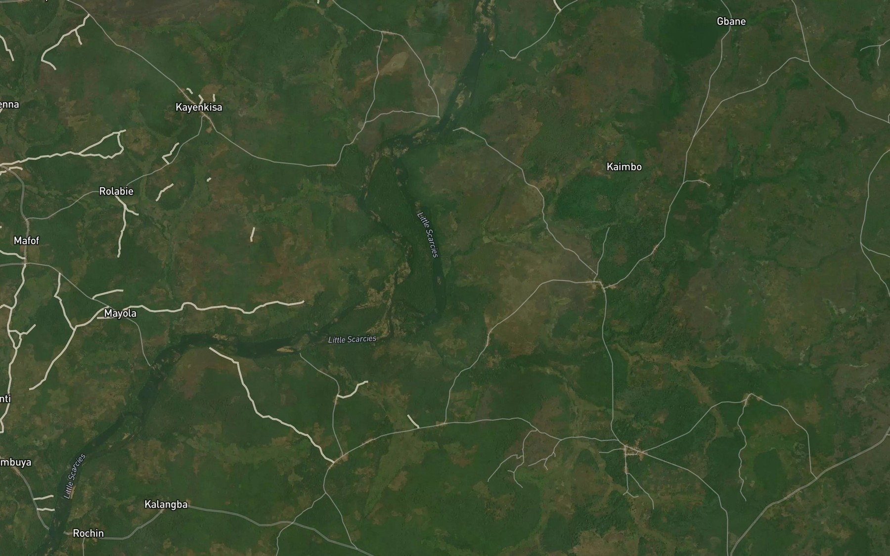 Satellite map of the Mabeln
