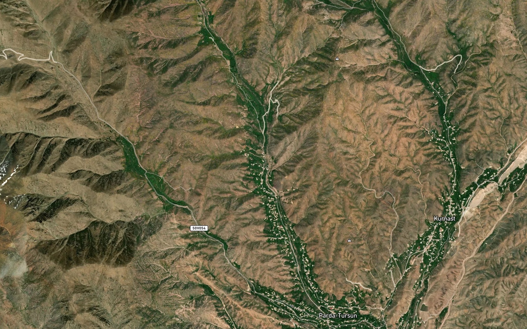 Satellite map of the Kenko`lsoy Suv Ombori