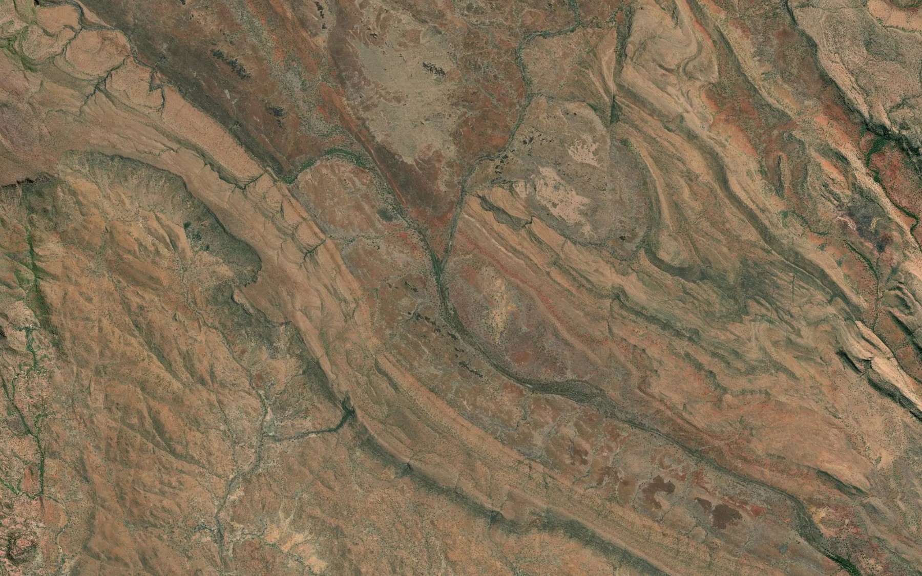 Satellite map of the Homestead Creek