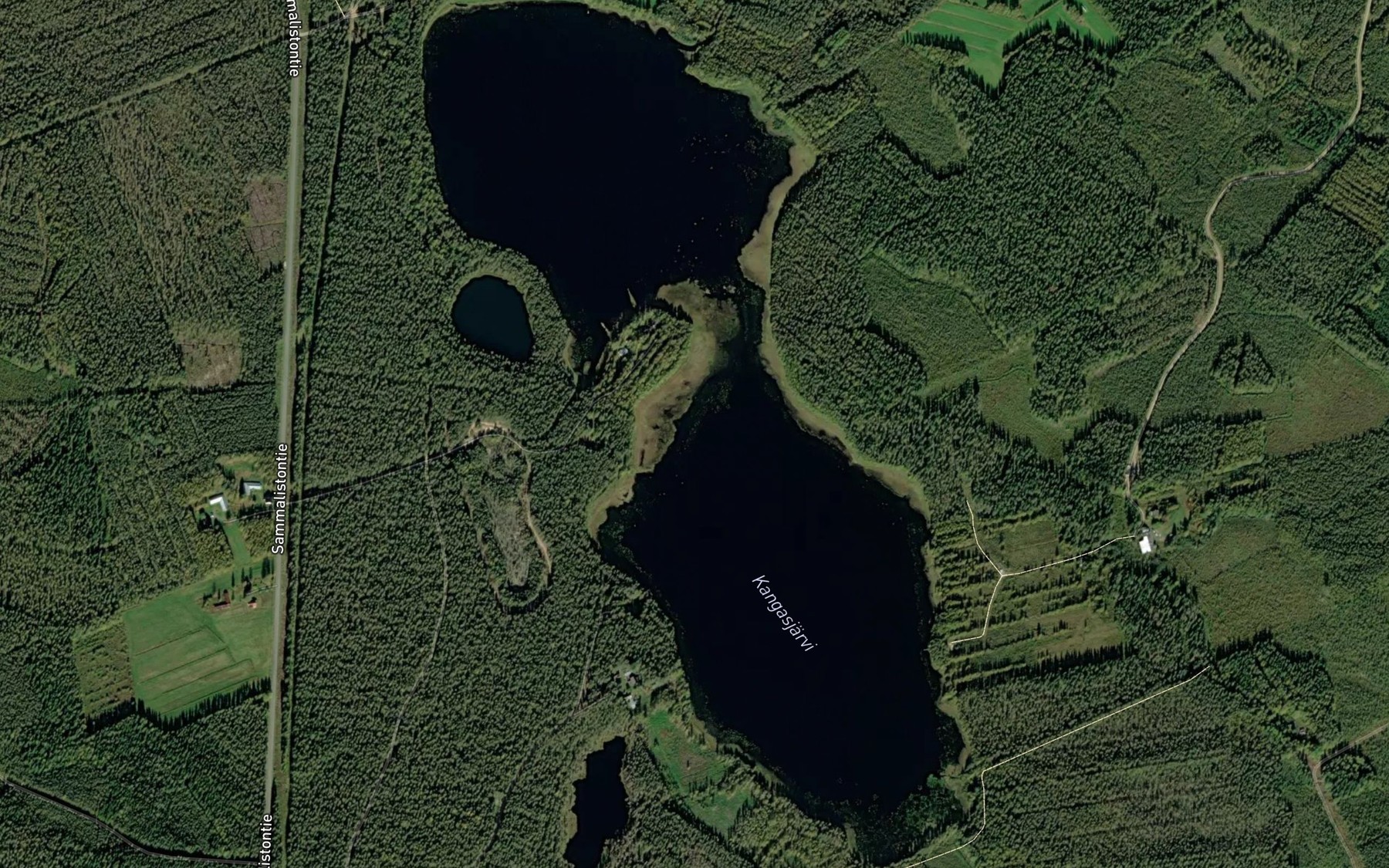 Satellite map of the Kangasjarvi