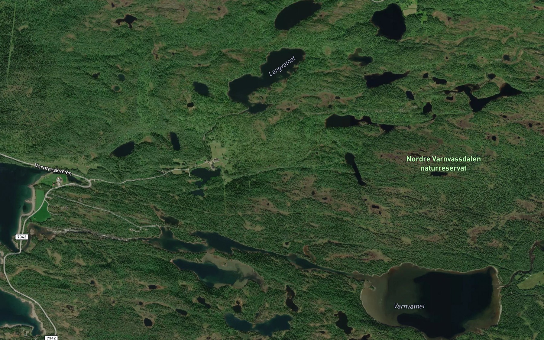 Satellite map of the Jotjonnbekken