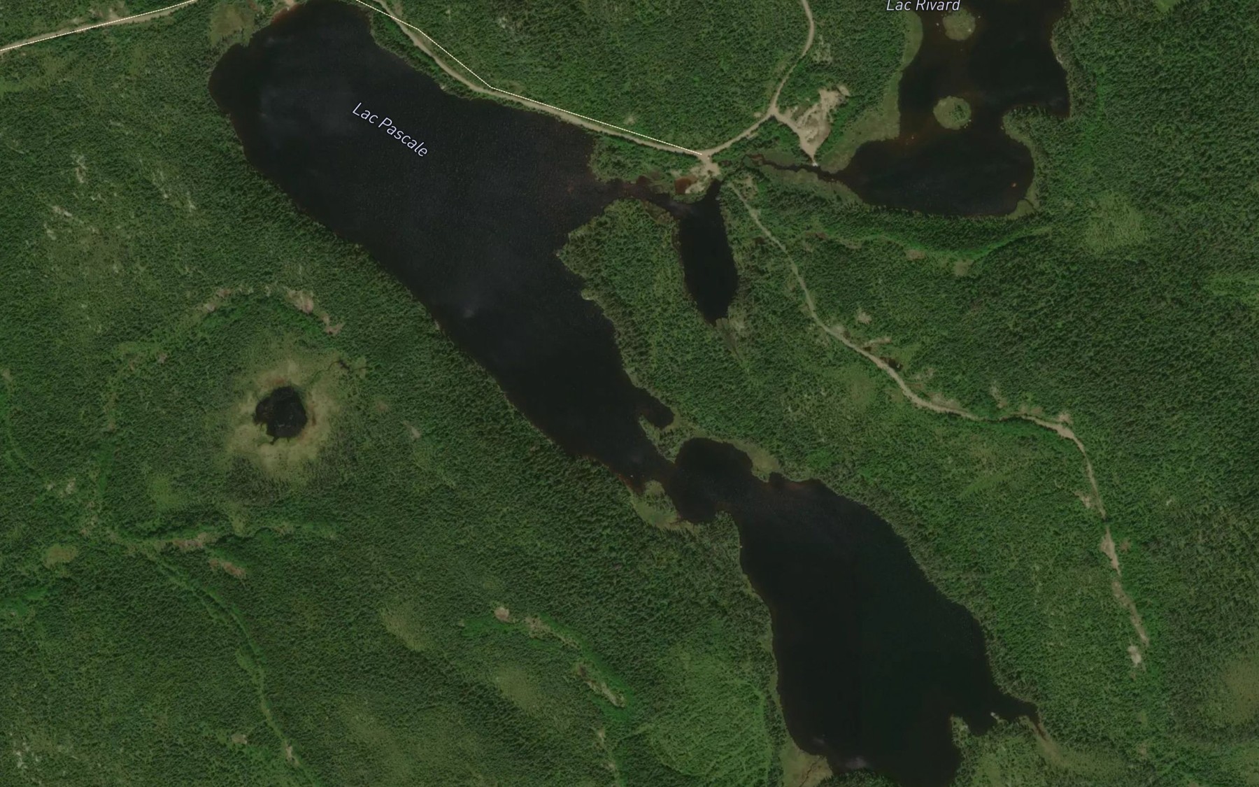 Satellite map of the Lac Pascale