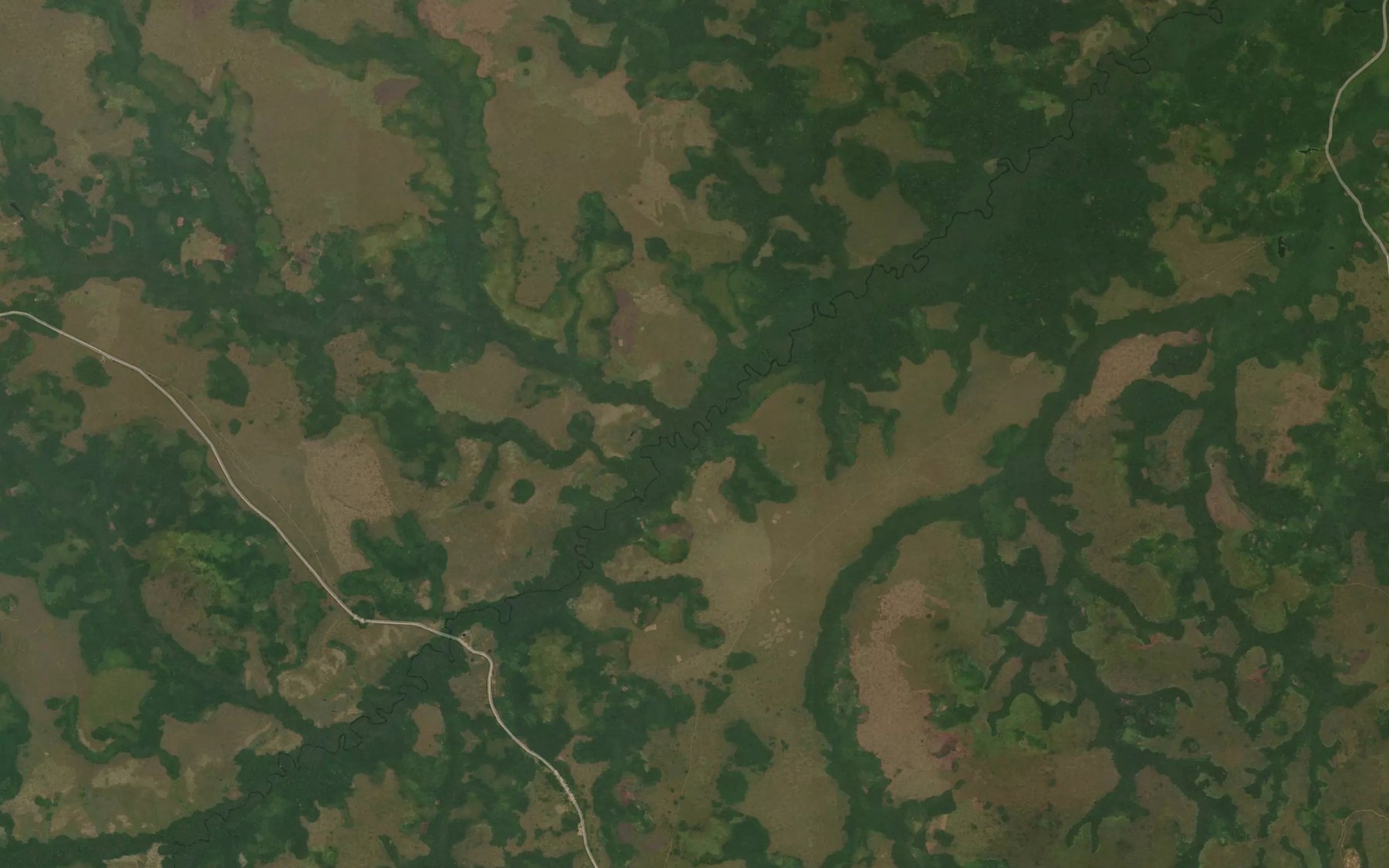 Satellite map of the Abonina