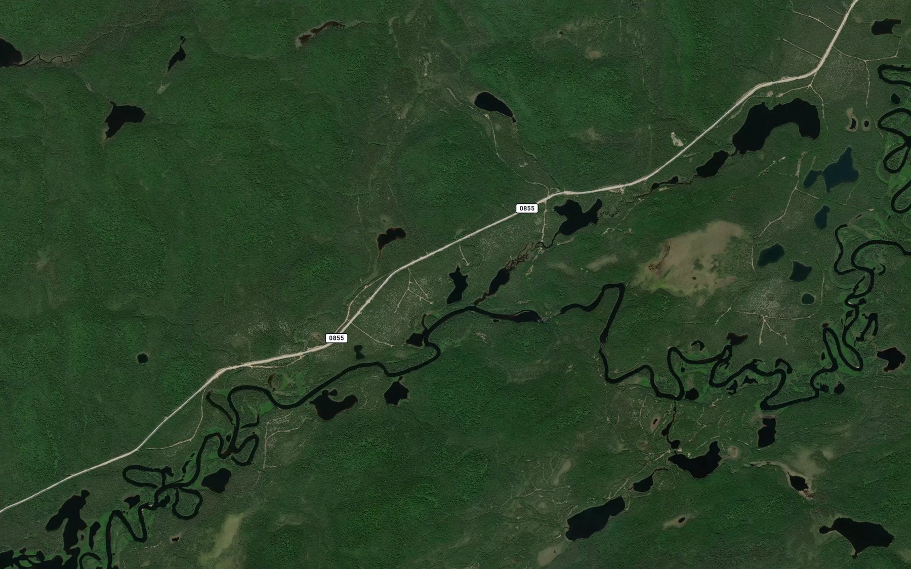 Satellite map of the Lac Dames
