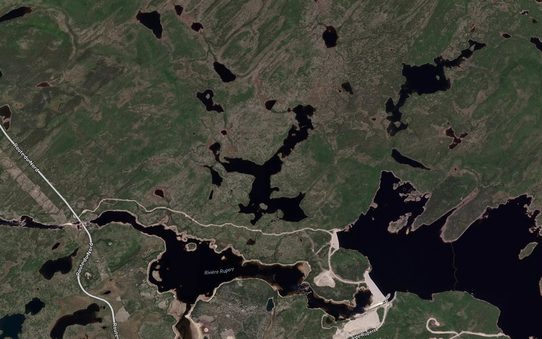 Satellite map of the Lac Elan Iskweu Utitaun