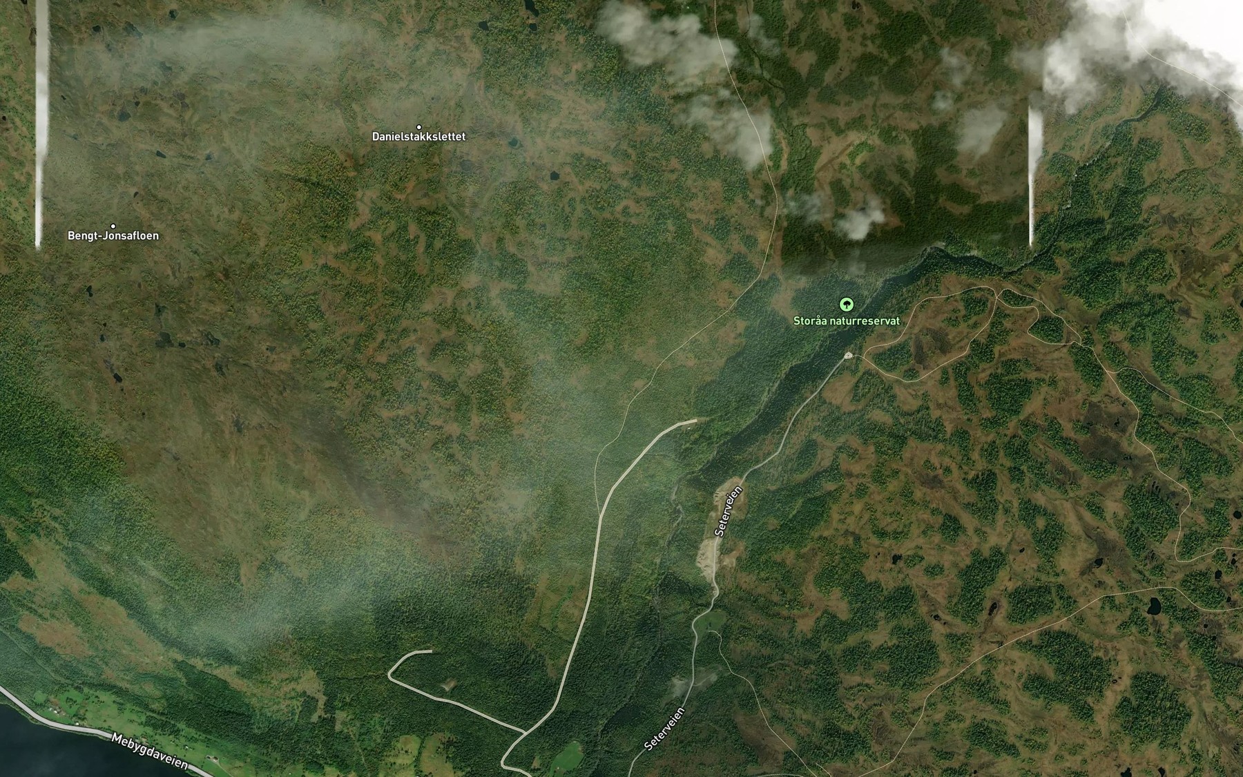 Satellite map of the Midtibekken