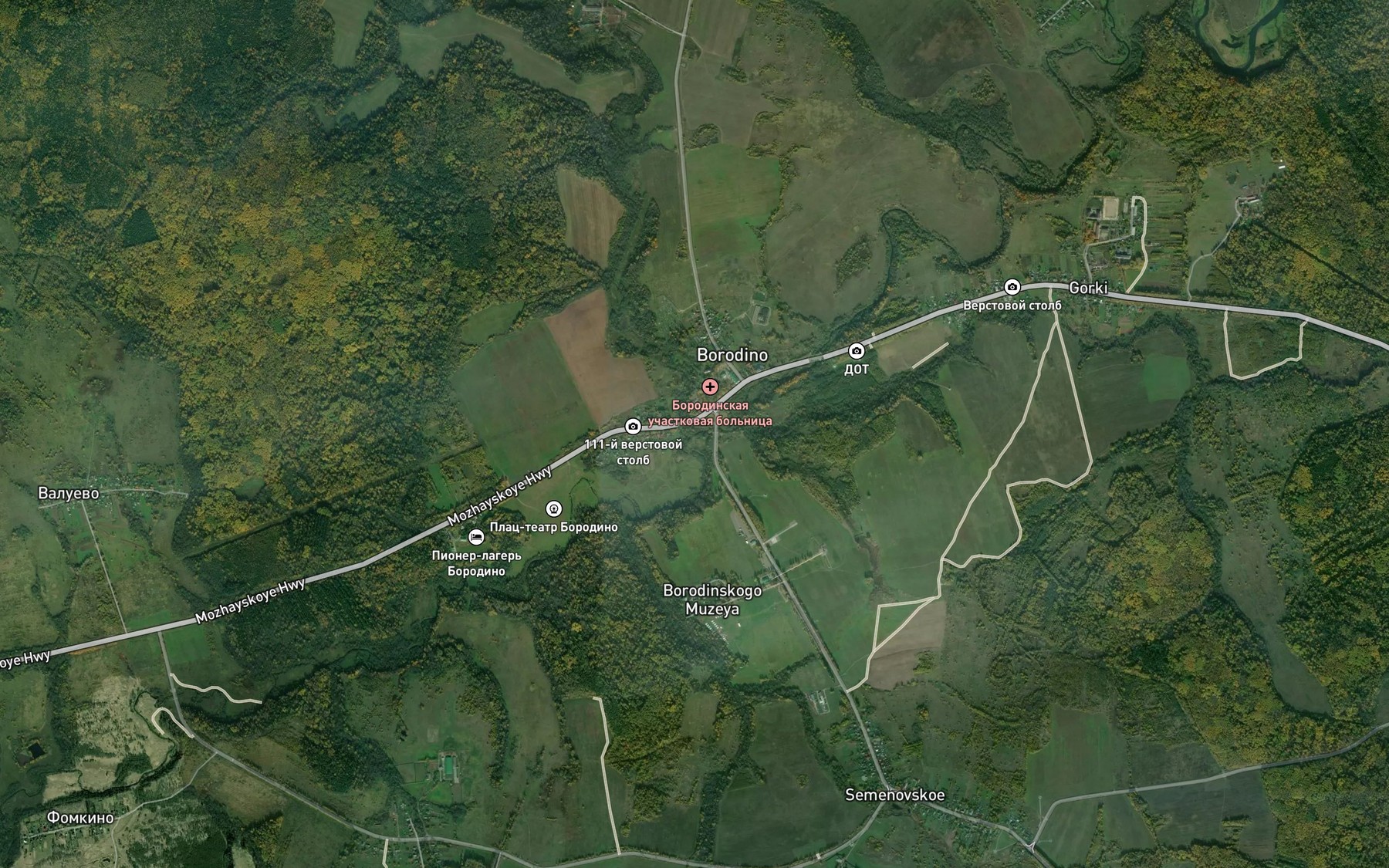Satellite map of the Voinka
